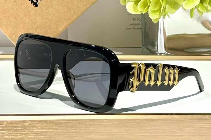 PERI043 Sunglasses Black Gold Gray
