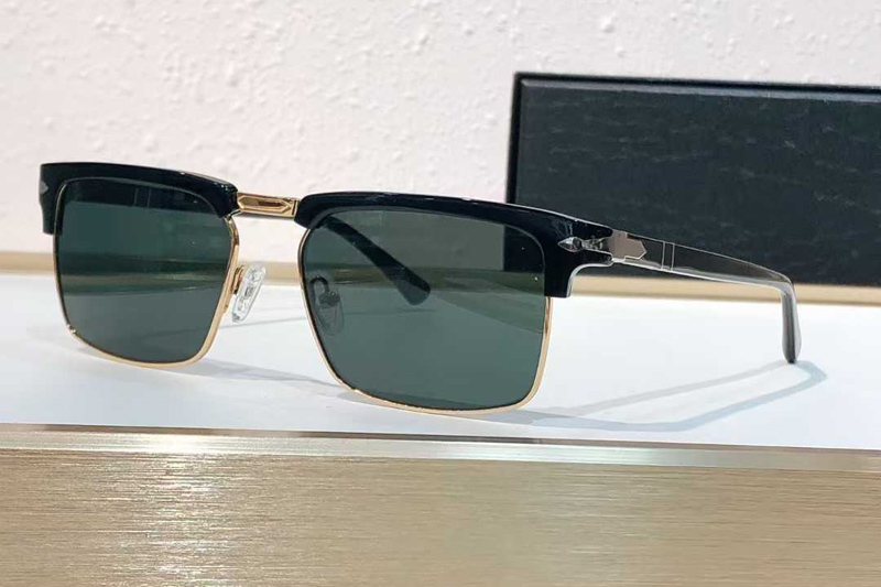 PL3102V Sunglasses Black Gold Gray
