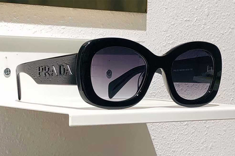 PRA13S Sunglasses Black Gradient Gray