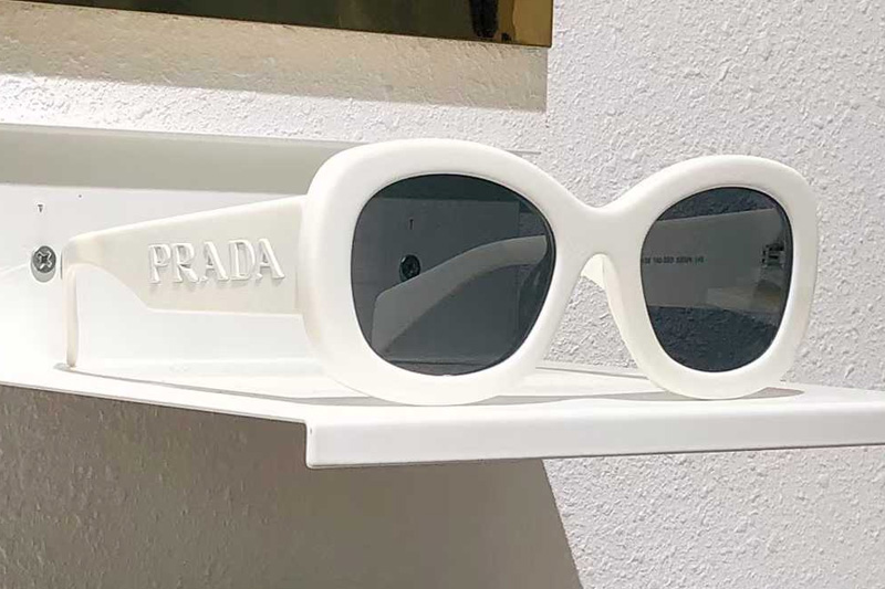 PRA13S Sunglasses White Gray