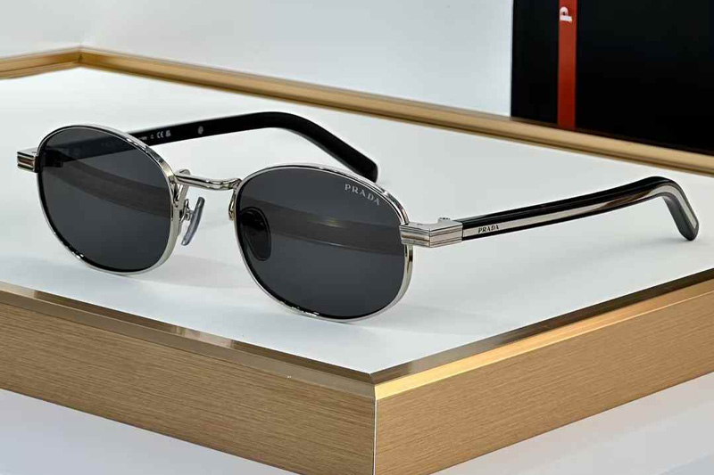 PRB53S Sunglasses Silver Black Gray