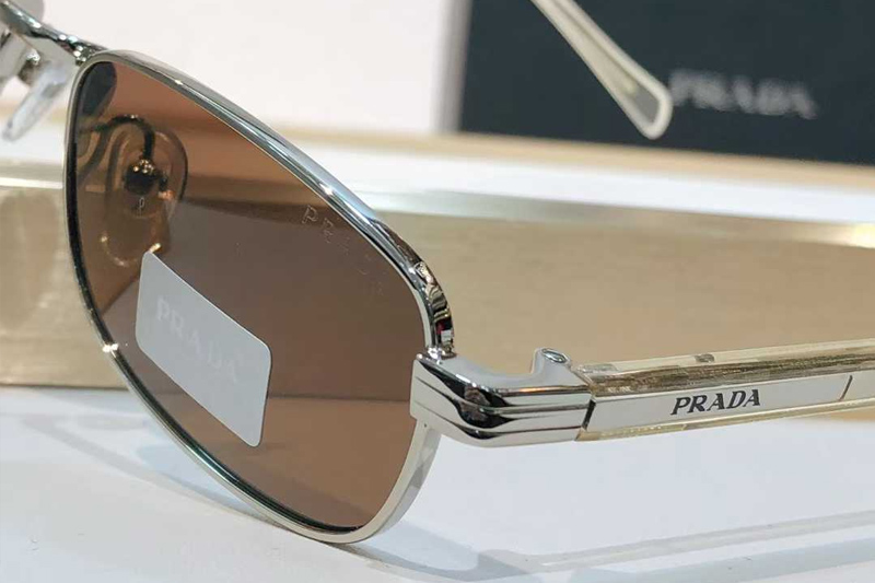 PRB54S Sunglasses Silver Brown