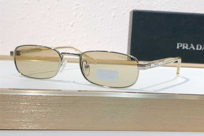 PRB54S Sunglasses Silver Light Brown