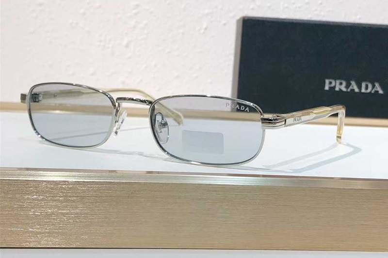 PRB54S Sunglasses Silver Light Gray