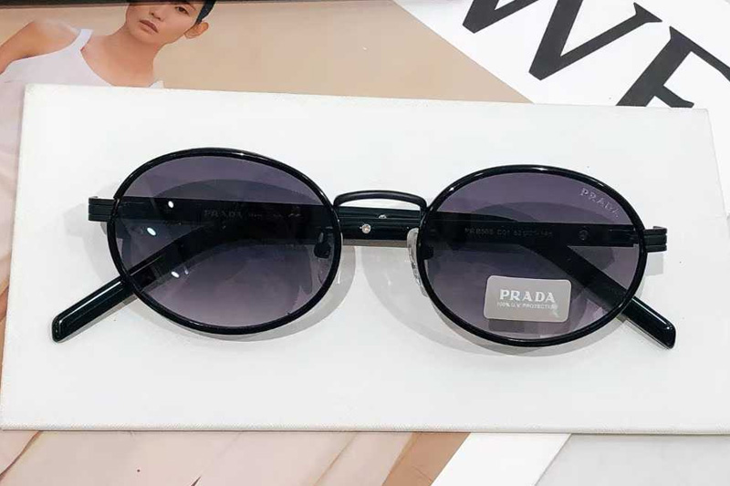 PRB56S Sunglasses Black Gradient Gray
