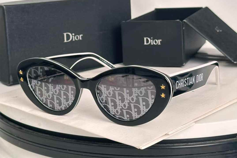 Pacific B1U Sunglasses Black Silver Logo