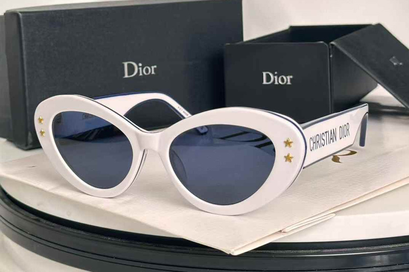 Pacific B1U Sunglasses White Blue