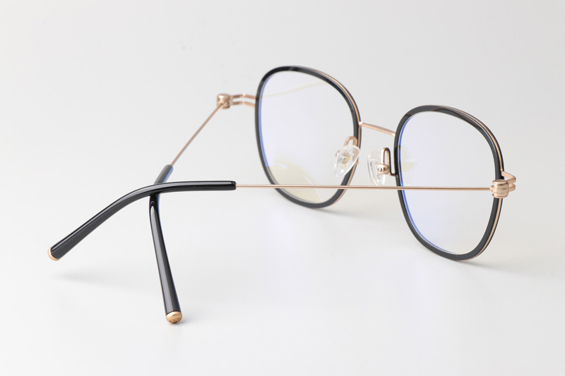Pinne Eyeglasses Black Gold