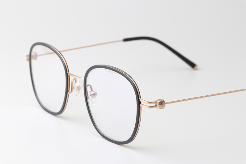 Pinne Eyeglasses Black Gold