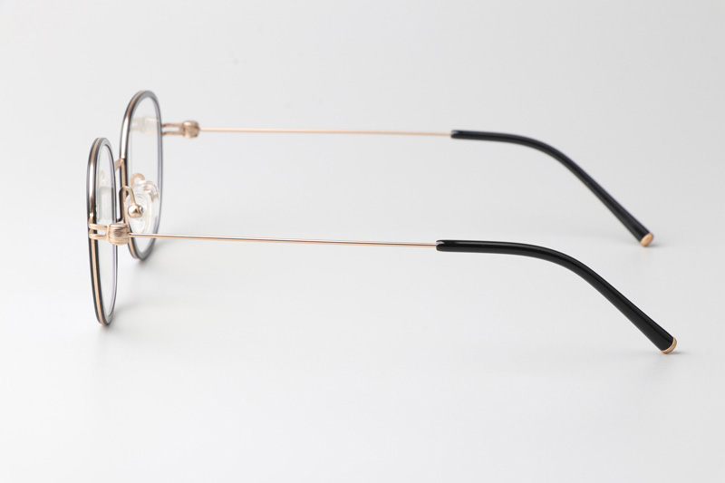 Pinne Eyeglasses Black Gold