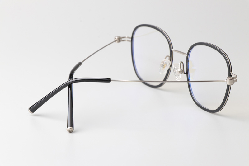 Pinne Eyeglasses Black Silver