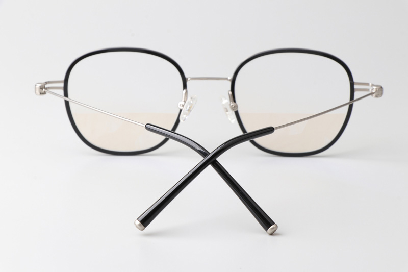 Pinne Eyeglasses Black Silver