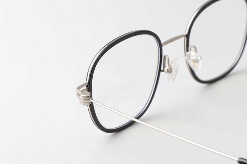 Pinne Eyeglasses Black Silver