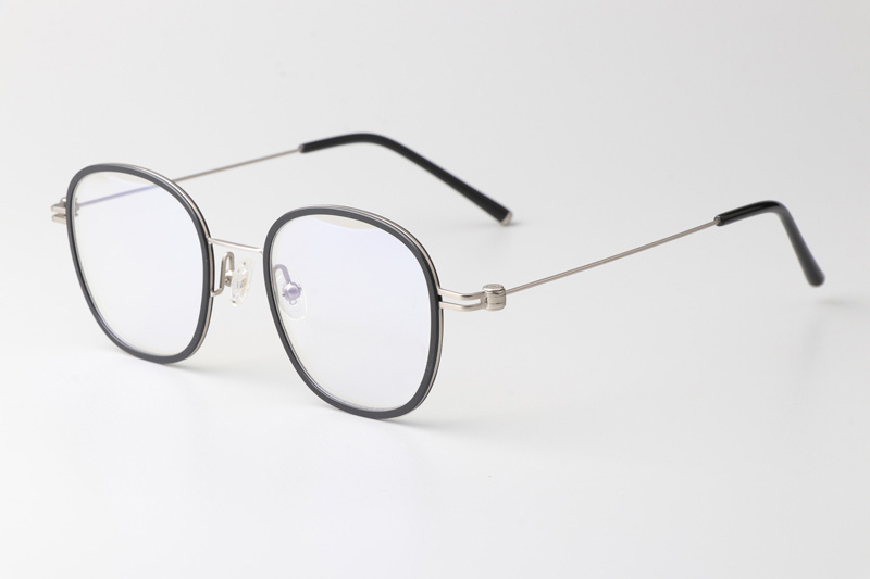 Pinne Eyeglasses Black Silver