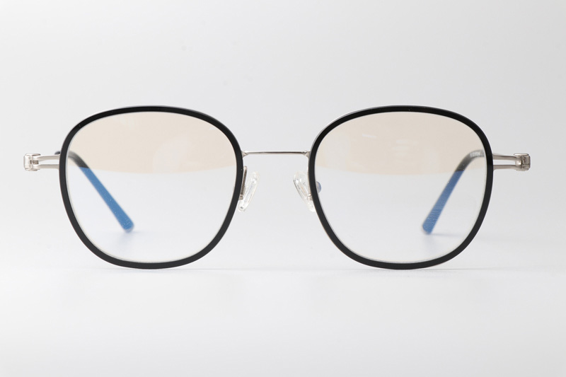 Pinne Eyeglasses Black Silver