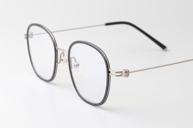 Pinne Eyeglasses Black Silver