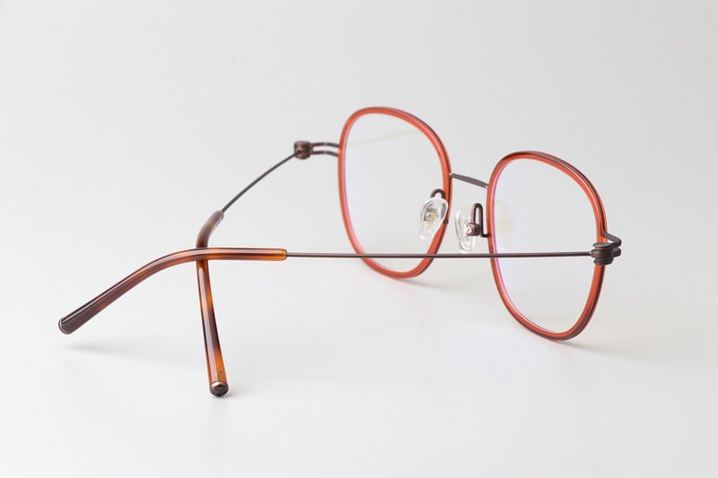 Pinne Eyeglasses Red Coffee