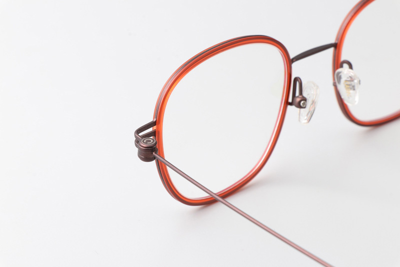 Pinne Eyeglasses Red Coffee