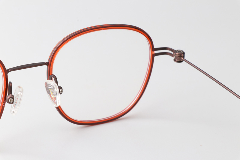 Pinne Eyeglasses Red Coffee