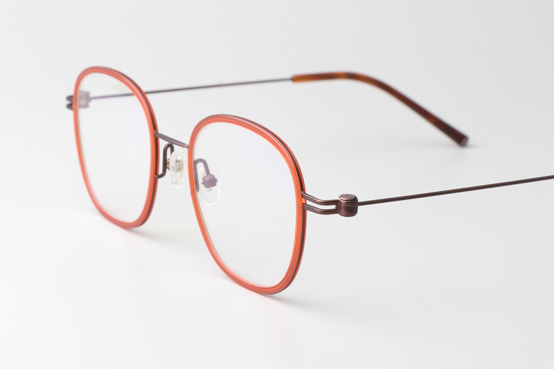 Pinne Eyeglasses Red Coffee