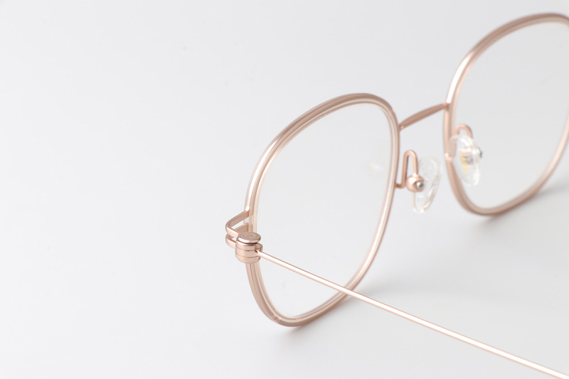 Pinne Eyeglasses Rose Gold