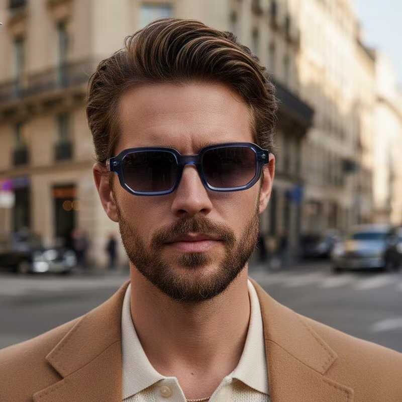 Project P06 Sunglasses Blue Gradient Gray