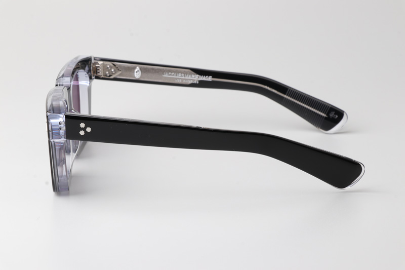 Quentin Sunglasses Black Transparent Gray