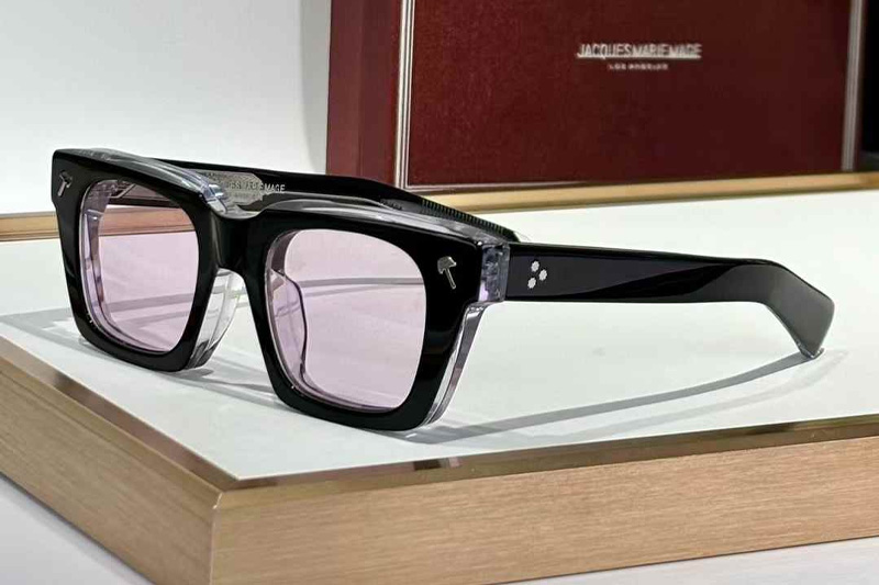 Quentin Sunglasses Black Transparent Purple