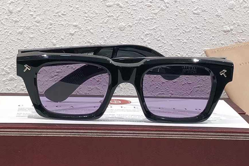 Quentin Sunglasses Black Transparent Purple