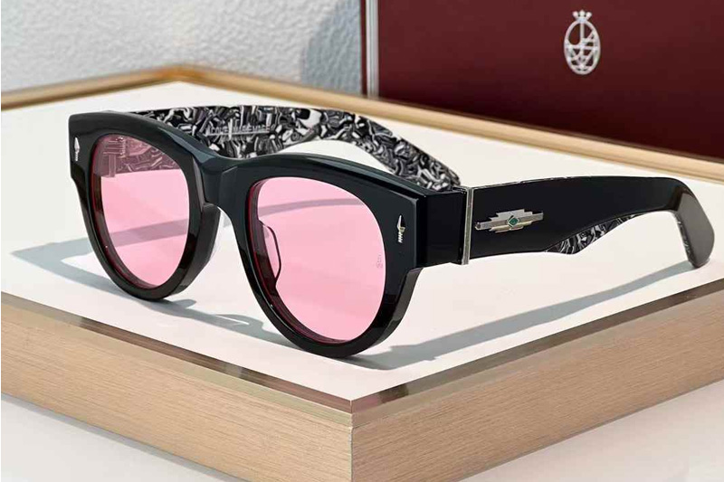 Rollingsun Sunglasses Black Gray Pink