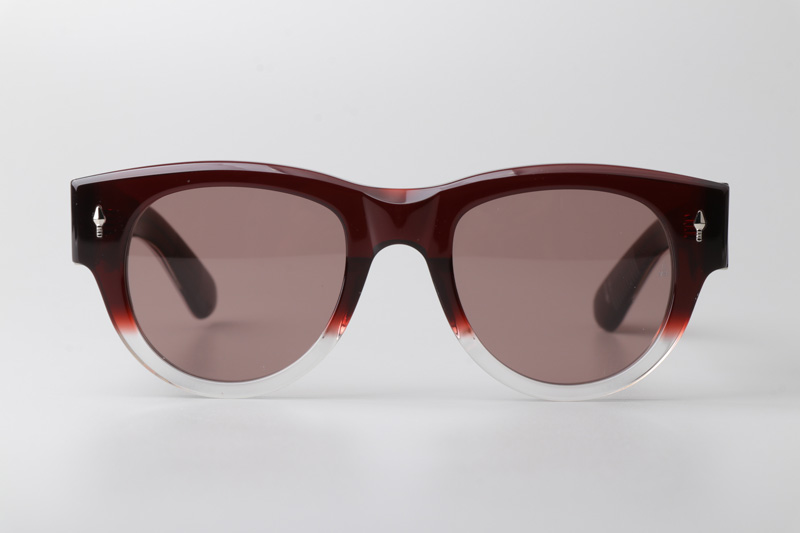 Rollingsun Sunglasses Red Transparent Pink