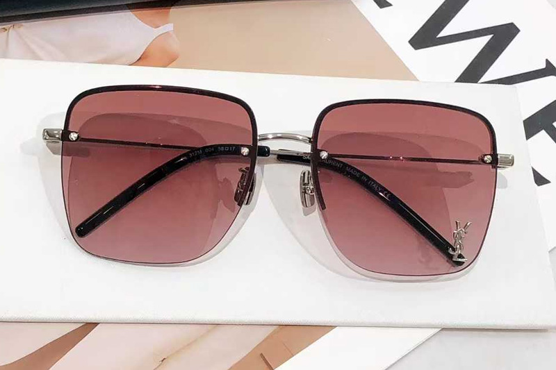 SL312M Sunglasses Silver Gradient Pink