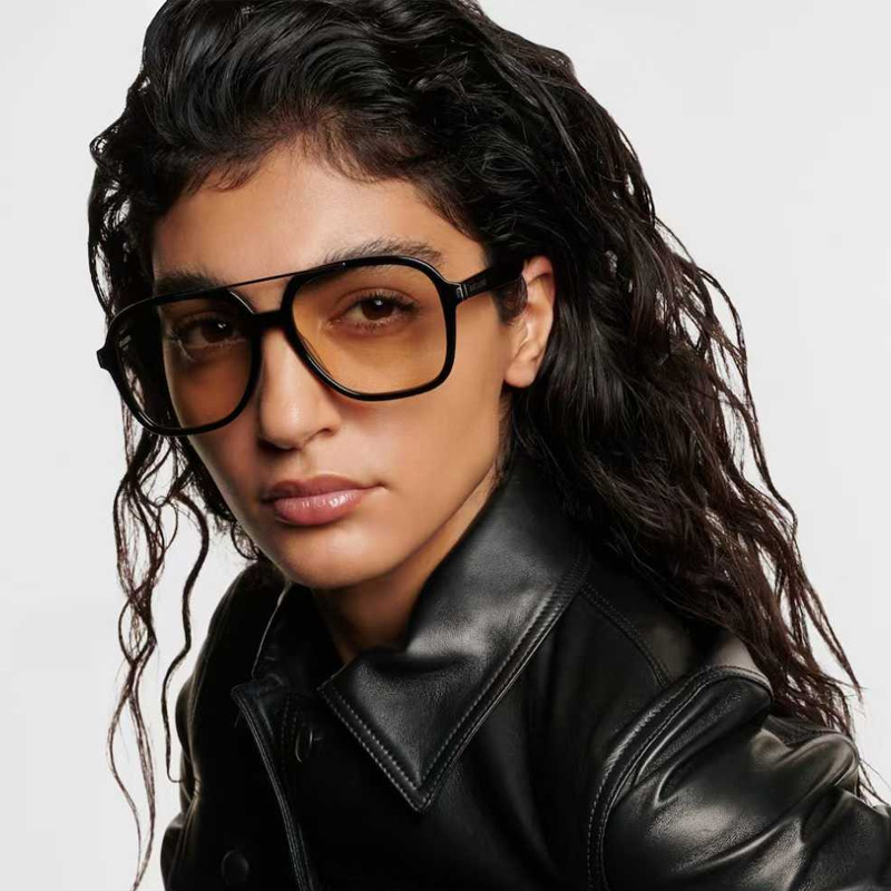 SL545 Sunglasses Black Brown