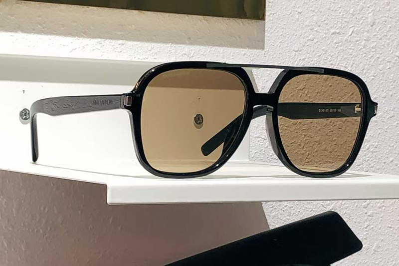 SL545 Sunglasses Black Brown