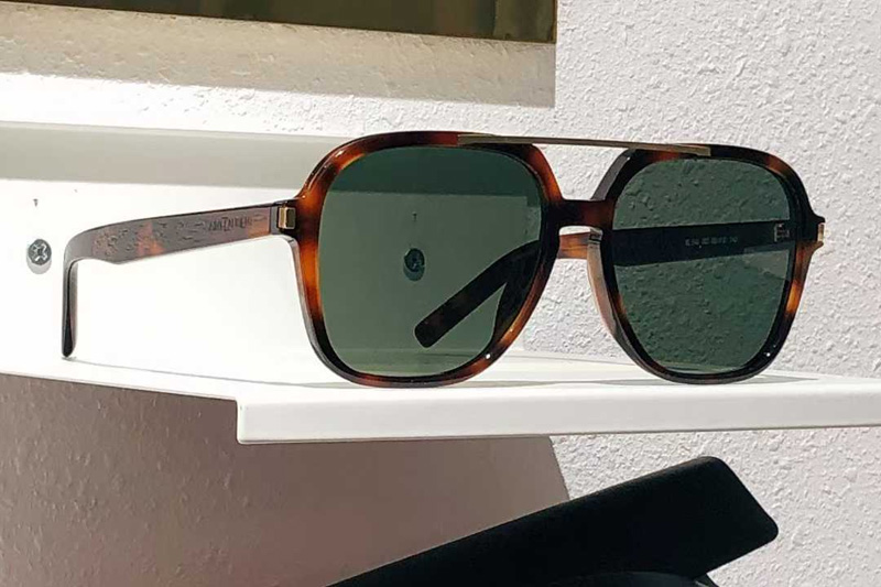 SL545 Sunglasses Tortoise Green