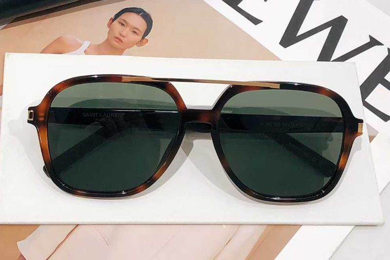 SL545 Sunglasses Tortoise Green