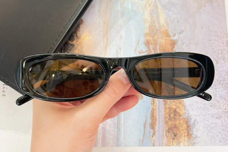SL557 Sunglasses Black Brown