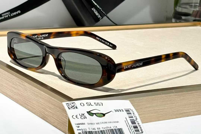 SL557 Sunglasses Tortoise Green