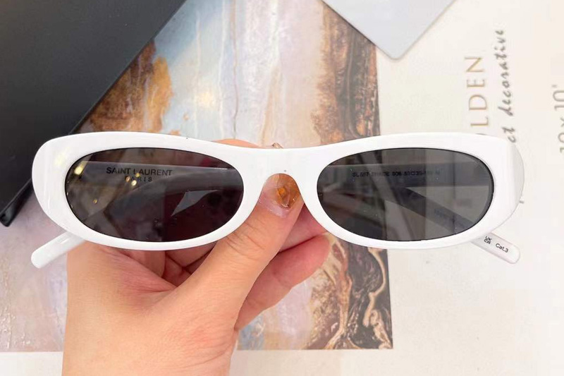 SL557 Sunglasses White Gray