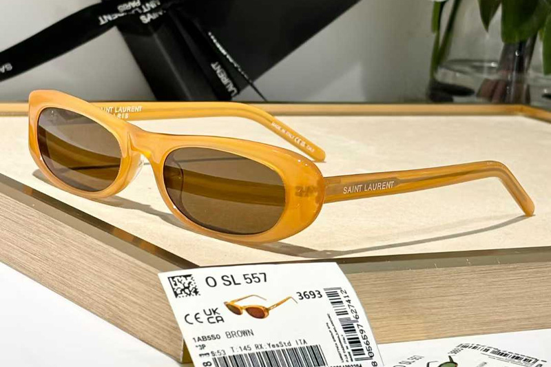 SL557 Sunglasses Yellow Brown