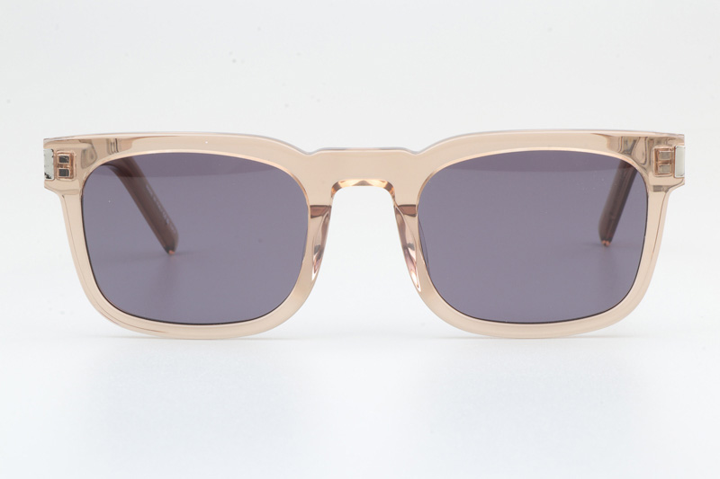 SL581 Sunglasses Brown Silver Purple