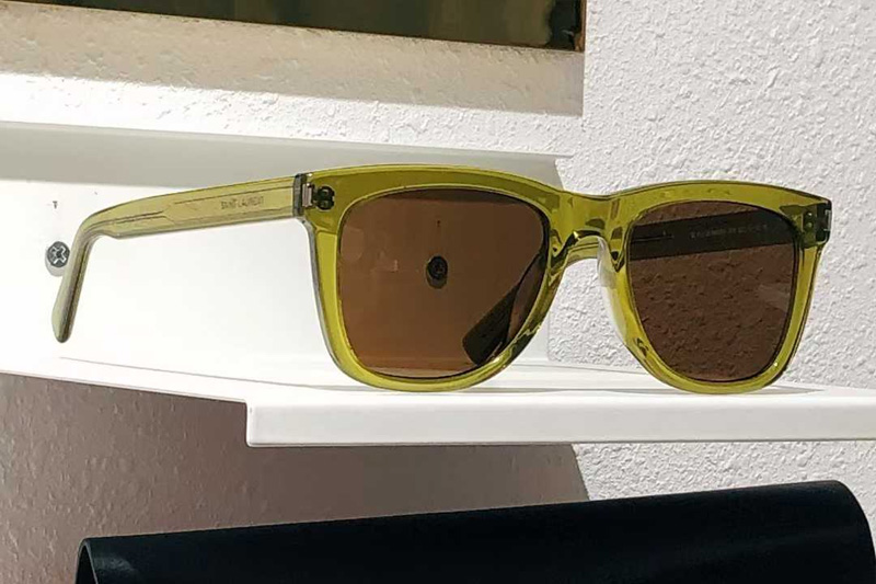 SL712 Sunglasses Green Brown