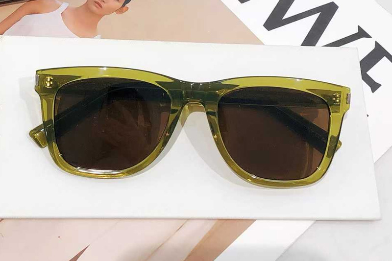 SL712 Sunglasses Green Brown