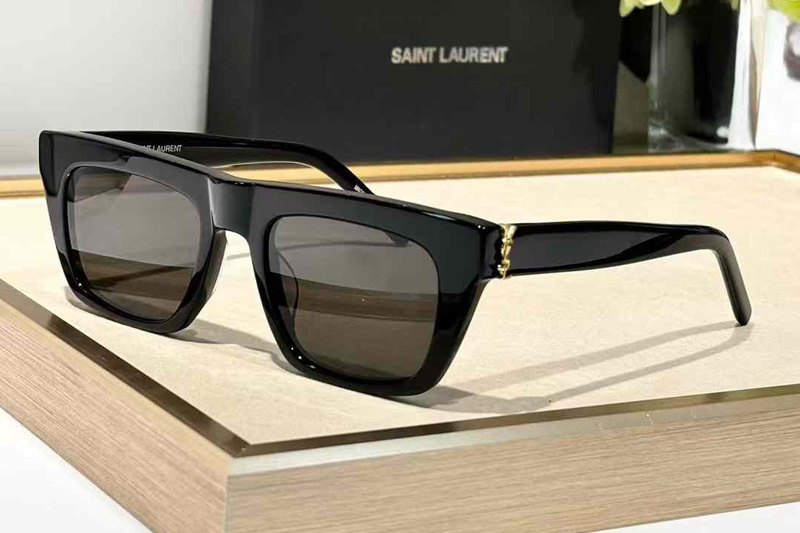 SLM131 Sunglasses Black Gold Gray