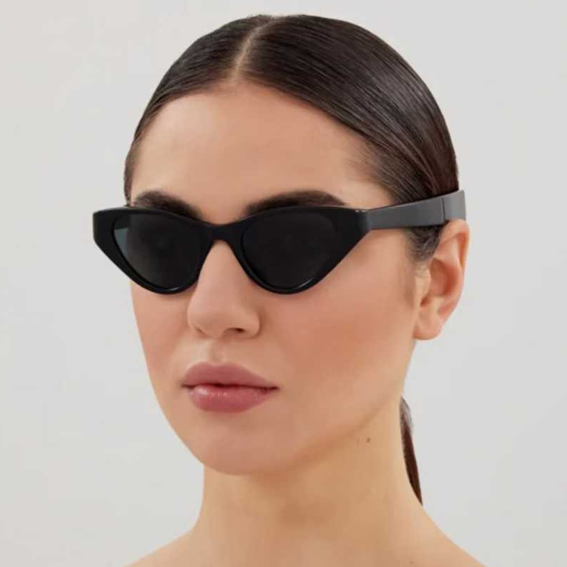SLM144 Sunglasses Black Gray