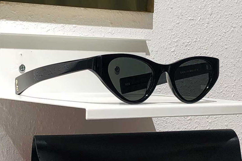 SLM144 Sunglasses Black Gray