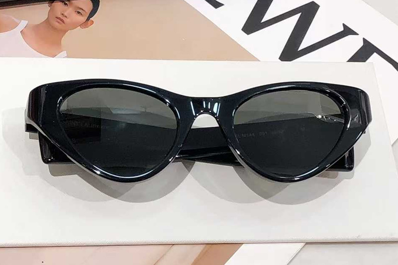 SLM144 Sunglasses Black Gray