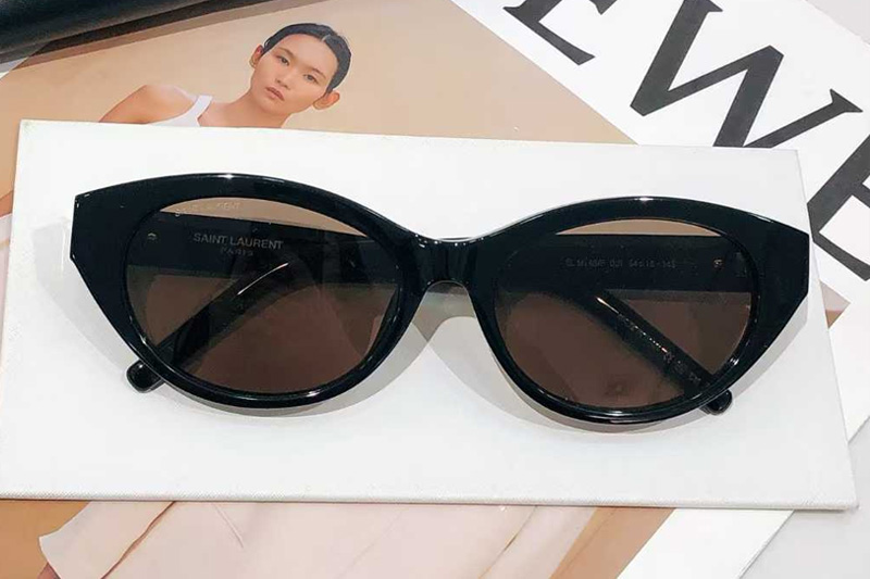 SLM148 Sunglasses Black Brown