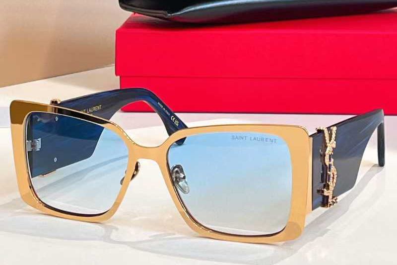 SLM1719L Sunglasses Gold Blue Gradient Blue