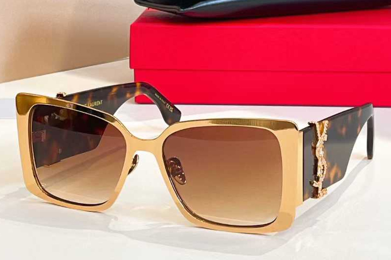 SLM1719L Sunglasses Gold Tortoise Gradient Brown